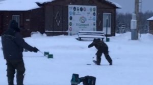 поимка форели на жерлицу