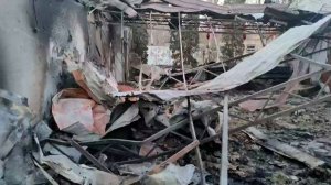 Кадры разрушений в результате теракта ВСУ в Херсонской области