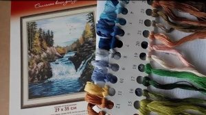 Вышивка проекта Овен " Водопад Кивач" отчет 35