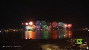 رأس الخيمة تسجل رقما قياسيا بأكبر إطلاق للألعاب النارية احتفالا برأس السنة