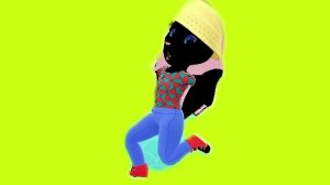 Клон говорящая Анджела 1.0 бежит футаж (Она догоняет)