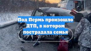 Под Пермью произошло ДТП, в котором пострадала семья