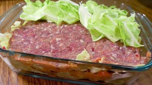 Фарш с капустой по новому! Без добавки из-за стола никто не встаёт!