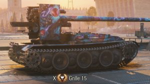 Грилле 15 (Grille 15) в режиме "Натиск" | Мир танков | Ледяной тигр | 4 фрага от Гриля