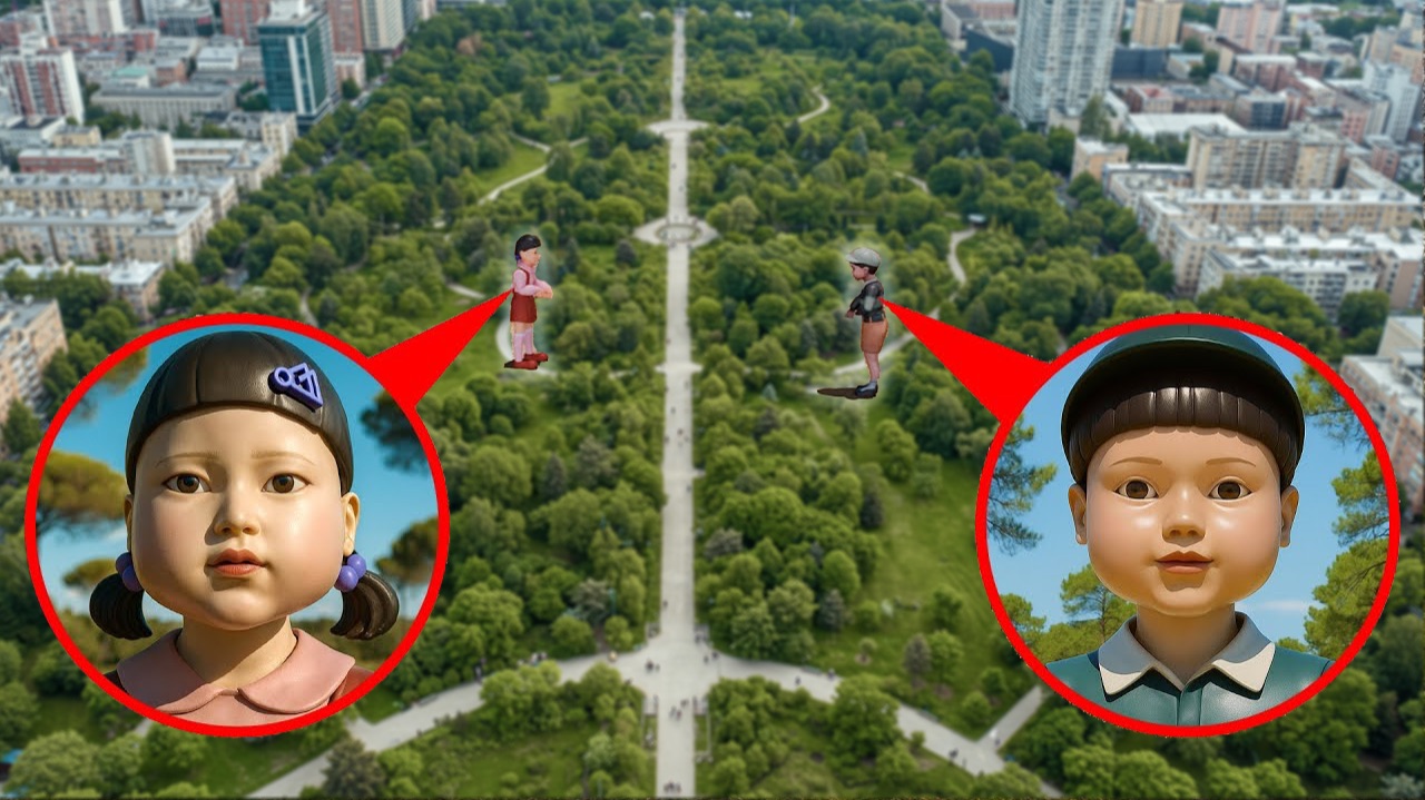 МЫ ВСТРЕТИЛИ БРАТА КУКЛЫ ИЗ ИГРЫ В КАЛЬМАРА в нашем лесу смотреть онлайн