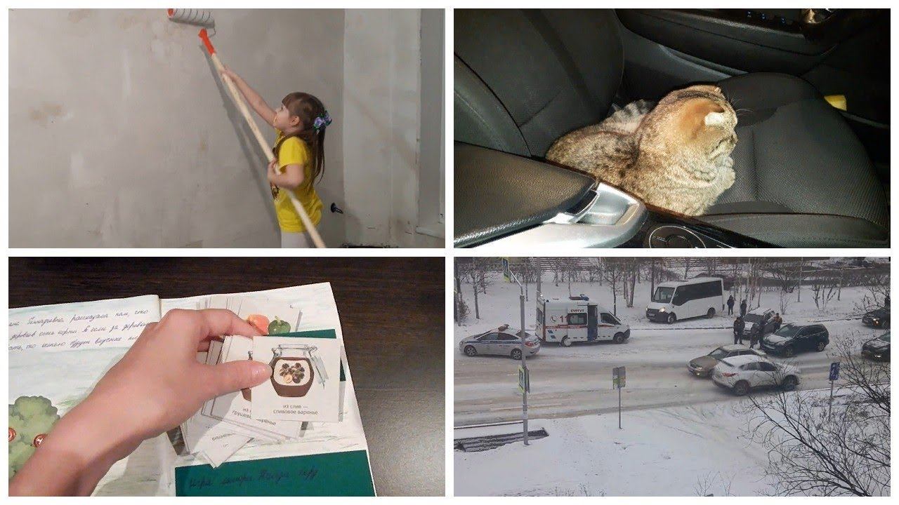 Vlog. Кошка\ Ремонт\ Авария\ Садик смотреть онлайн