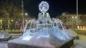 В новогодние праздники прогулка по городу