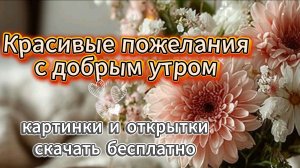 Красивые пожелания с добрым утром картинки и открытки скачать бесплатно