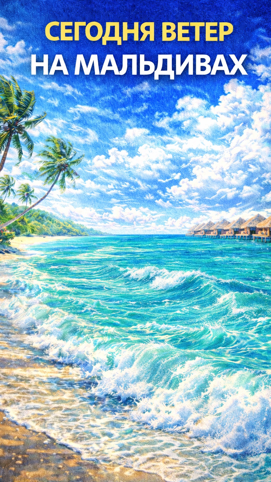 Сегодня ветер на Мальдивах