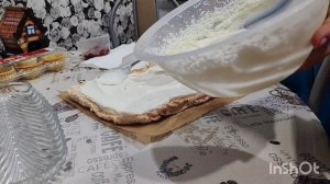 меренговый рулет к празднику🎂
