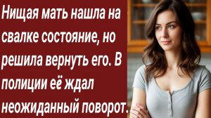 Истории для Вас/Нищая мать нашла на свалке состояние, но решила вернуть его/Жизненные истории.
