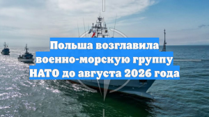 Польша возглавила военно-морскую группу НАТО до августа 2026 года