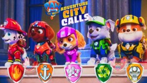 Щенячий Патруль | Город Приключений Зовет. Скай и Рокки Спешат на Помощь