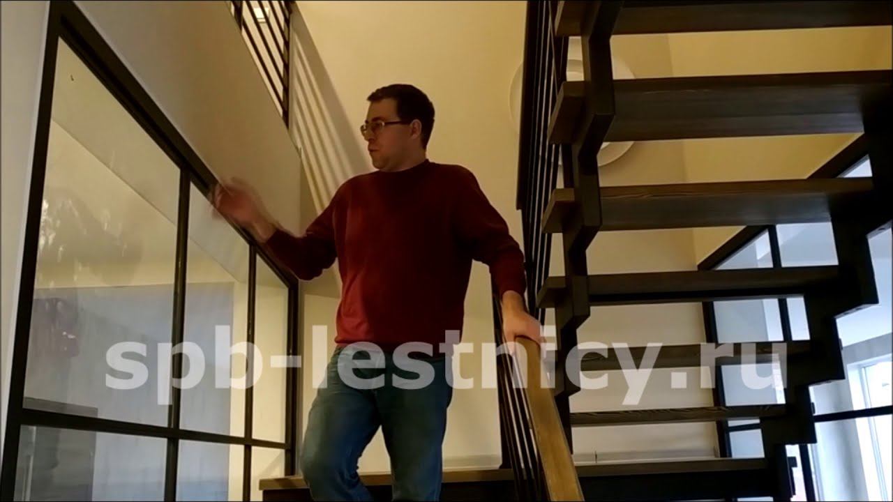 Проект и монтаж лестницы и лофт перегородки под Кингисеппом Лен. обл. смотреть онлайн