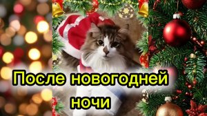 Кошки с озвучкой. После новогодней ночи.