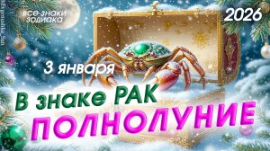 ПОЛНОЛУНИЕ 3 января 🌕 все знаки зодиака