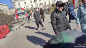 Прогулка по Центральной площади Владивостока #новыйгод 2026 #голуби в городе