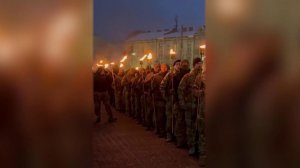 Во Львове националисты факельным шествием отметили день рождения Степана Бандеры.