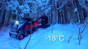 Добрался до озера и обалдел! Рыбалка в январе 2026 пошла не по плану! Мотобуксировщик IKUDZO в мороз