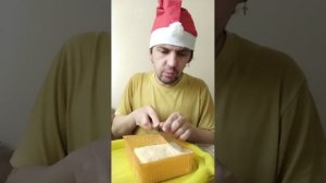 Обжор мукбанг / бисквитный торт творожник Черёмушки из Fix Price / С новым 2026 годом