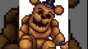 Пиксельный арт для Golden Freddy (Kessedy)