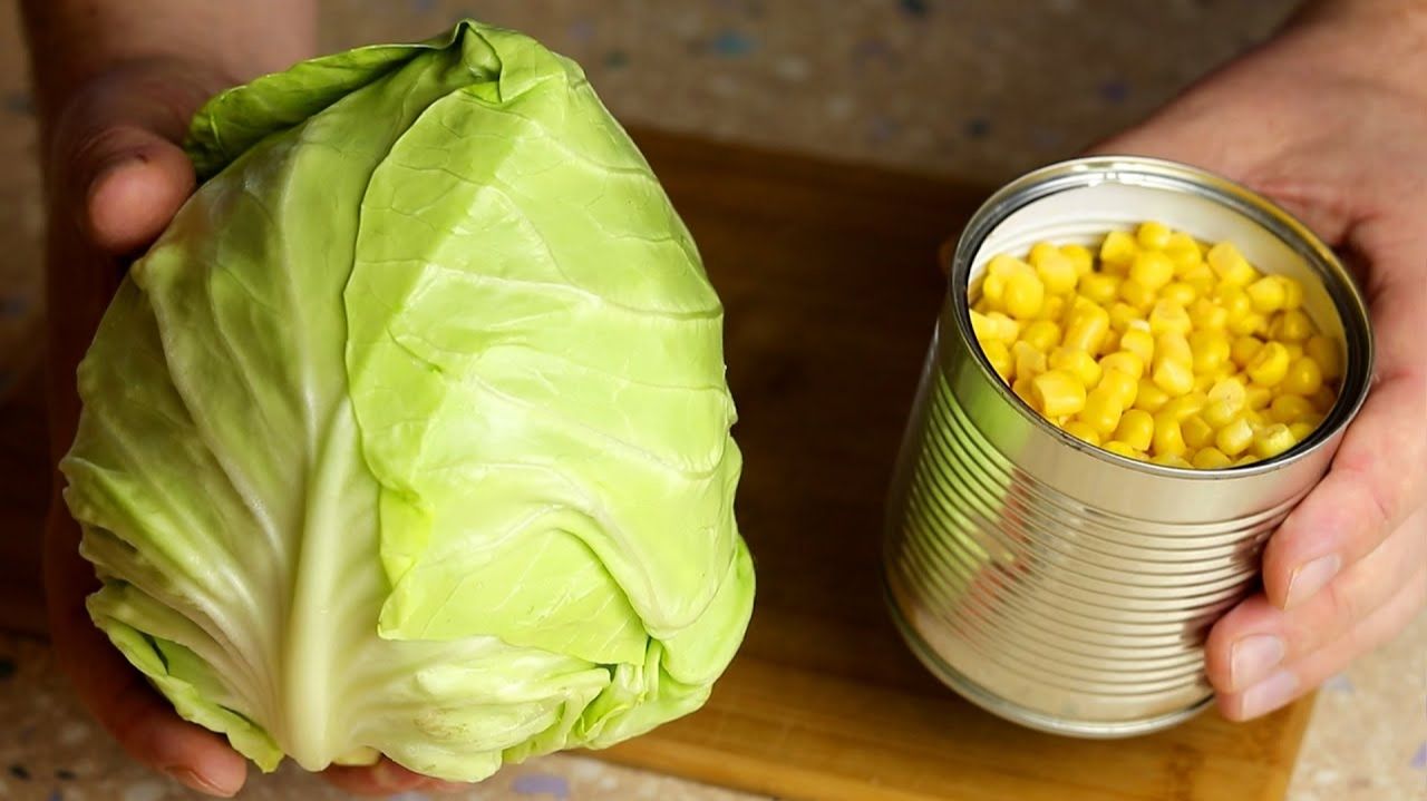 Гости смели быстрее МЯСА! Салат из банальной КАПУСТЫ и банки КУКУРУЗЫ! смотреть онлайн
