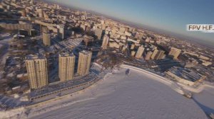 Хабаровск, Амур с высоты.