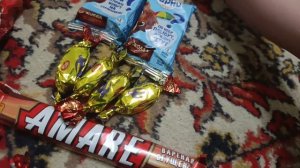 распаковка подарка с маминой работы