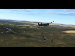 ЛаГГ 3 против двух Hs 129. IL-2 Shturmovik Great Battles. Oculus Quest 3 VR.