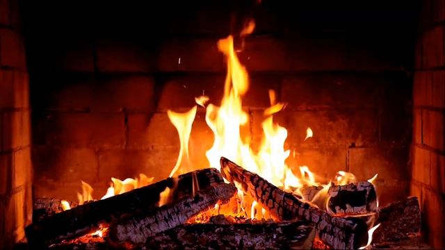 КАМИН 4К FIREPLACE 4K Звуки камина и Треск камина Релакс Отдых