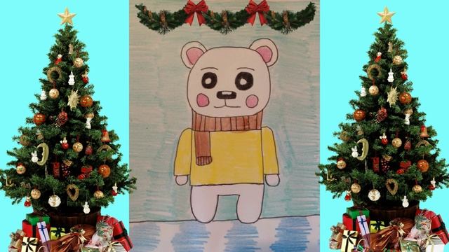 САНТА КЛАУС И МИШКИ МОИ НОВОГОДНИЕ РИСУНКИ ФИЛЬМ ! смотреть онлайн