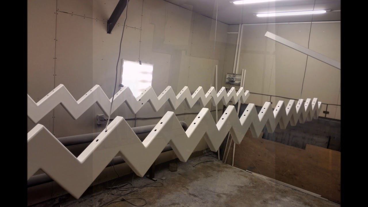 Лестница на ломаном косоуре с перилами + отзыв заказчика смотреть онлайн