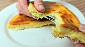 Быстрые лепешки на кефире с сыром! Бездрожжевые лепешки на сковороде! Ленивый ХАЧАПУРИ на завтрак!