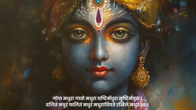 Мантра  Шри Кришны Адхарам Мадхурам | Madhurashtakam  | Песня Радхи Кришны смотреть онлайн