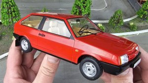Моделька ВАЗ 2108 Восьмёрка масштаб 1/24. Про машинки