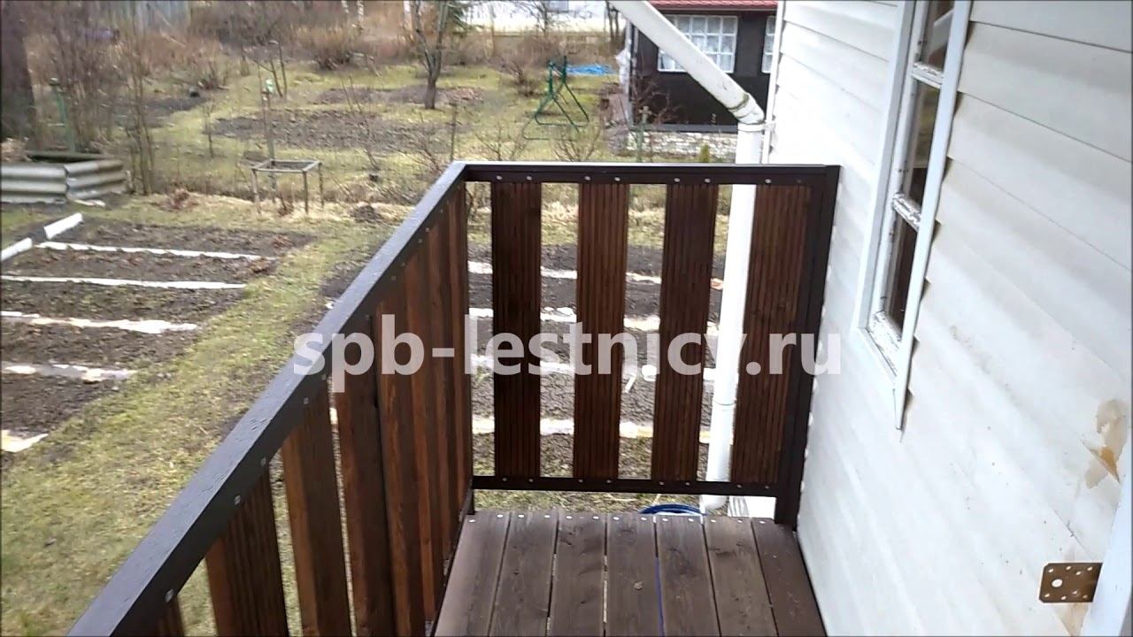 Уличная лестница на крыльцо в Рощино. Отзыв заказчика. смотреть онлайн