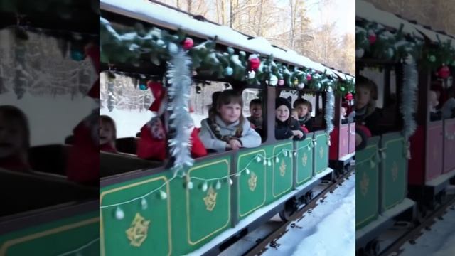 Прощание с ёлочкой на Новогоднем паровозике смотреть онлайн