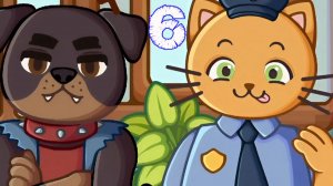 ПОЛИЦЕЙСКИЙ НЕ СМОГ ЗАДЕРЖАТЬ БАНДИТА  В БАРЕ КАФЕ ТОЛЬКО ДЛЯ КОТОВ #6 🐱 СУПЕР КОТ  Cats & Cups