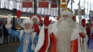 Из Нижнего Новгорода в Москву прибыл поезд Деда Мороза.