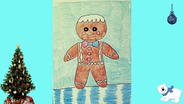 ПРЯНИЧНЫЕ ДОМИКИ И ЧЕЛОВЕЧКИ МОИ НОВОГОДНИЕ РИСУНКИ ! смотреть онлайн