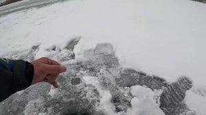 ТРОФЕЙНОЕ ОЗЕРО...ПЕРВЫЙ ЛЁД!!ЩУКА НА ЖЕРЛИЦЫ.Рыбалка на балансир,Зимняя рыбалка на щуку