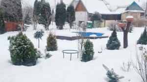 Нас засыпает снегом.Заснеженная дача❄️❄️❄️🎅☃️