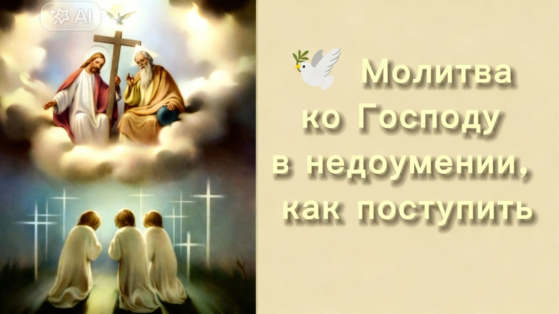 🕊 Молитва ко Господу в недоумении, как поступить.
⠀ смотреть онлайн