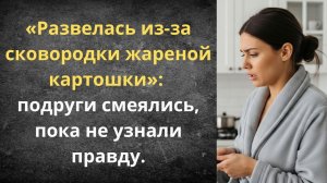Развод из за сковородки жареной картошки!|Истории из жизни| Аудио рассказы|Аудиокниги слушать онлайн
