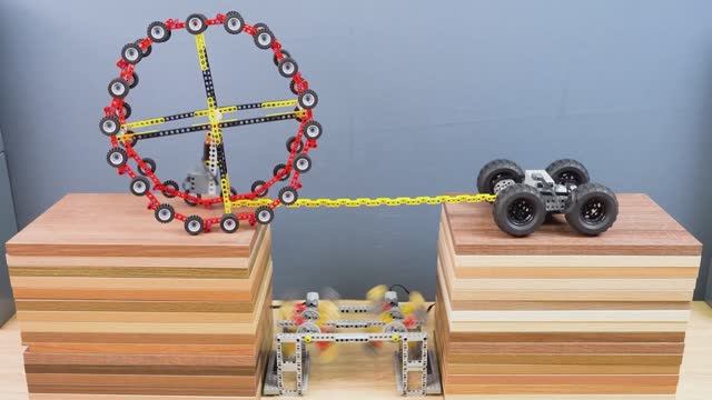 8 Машинок LEGO сразятся в перетягивании каната – Кто будет сильнее? смотреть онлайн