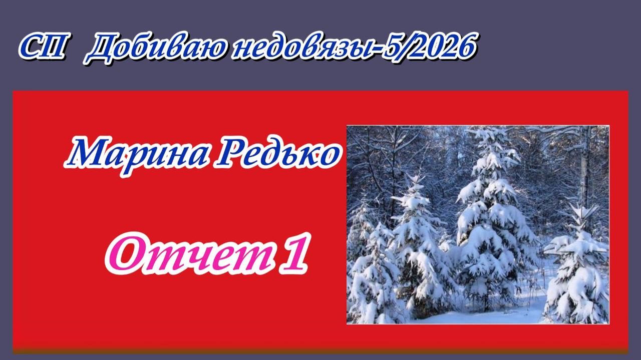 СП "Добиваю недовязы-5/2026" / Отчет 1 смотреть онлайн