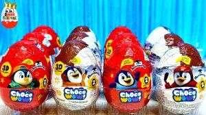 Пингвинусы Choco WoW! Сюрпризы,3Д Игрушки,Ищем Редкого Пингвина, Kinder Surprise unboxing