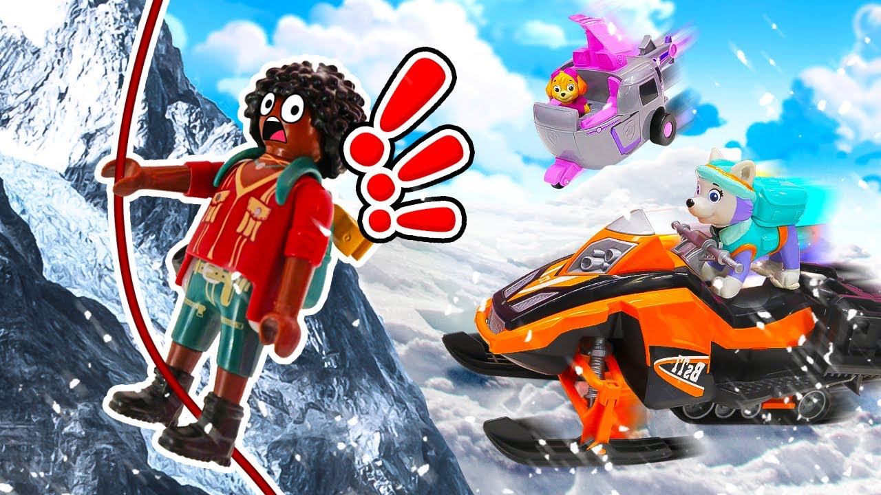 Скай в горах спасает альпиниста!  Но она сама застряла! смотреть онлайн