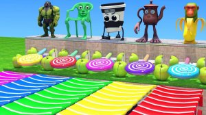 Мультики для детей. Веселая ферма с Яркими Итальянскими мемами. Мультики залипалки для малышей