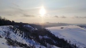 Нижний Новгород, на краю парка "Швейцария" 1.01.2026.г.